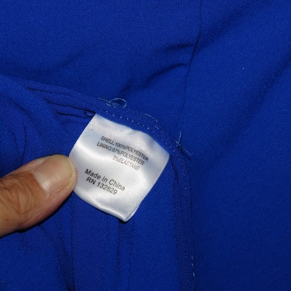 NWT Lovers + Friends Teagan Gown Lace Floral Blue Green Strapless Mermaid Sz LG - Picture 10 of 10